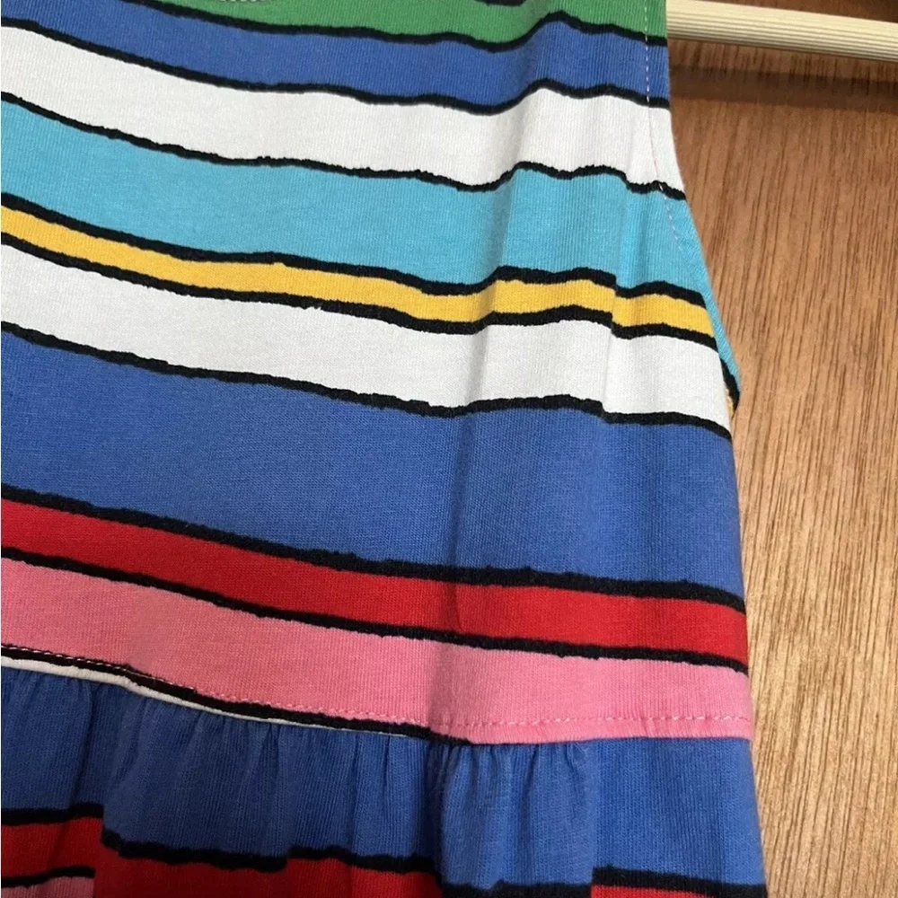 Hanna Andersson Girls Multicolored Striped Dress Size 8